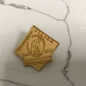 Holland America MS Amsterdam Ship  Inaugural Season 2000 -2001 Lapel / Hat Pin